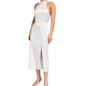 Alice + Olivia
Regina Halter Tie-Neck Satin Dress